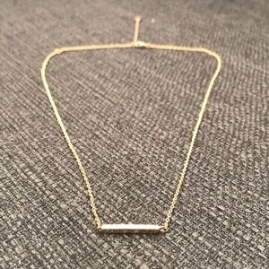 Gold bar necklace